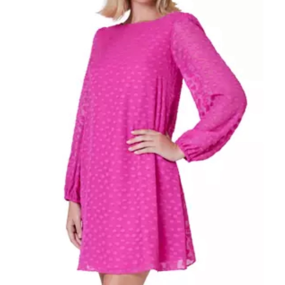 Jessica Howard Women’s Circle Clip Dot Chiffon Dress